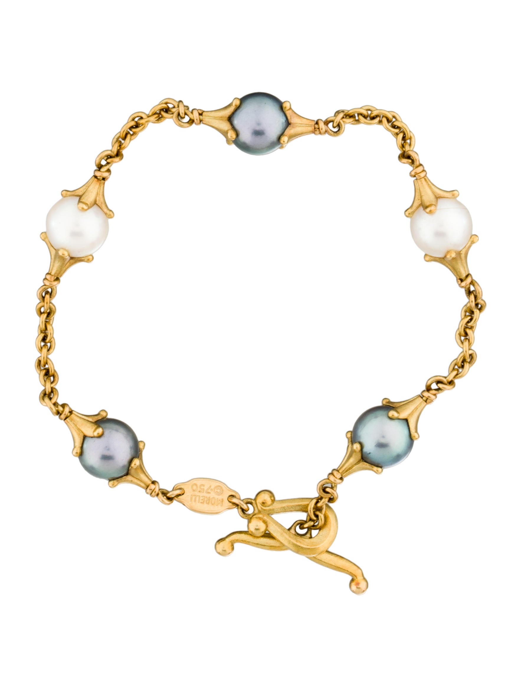 Paul Morelli Pearl Station Bracelet Gold, 18K Yellow Gold PMW20062