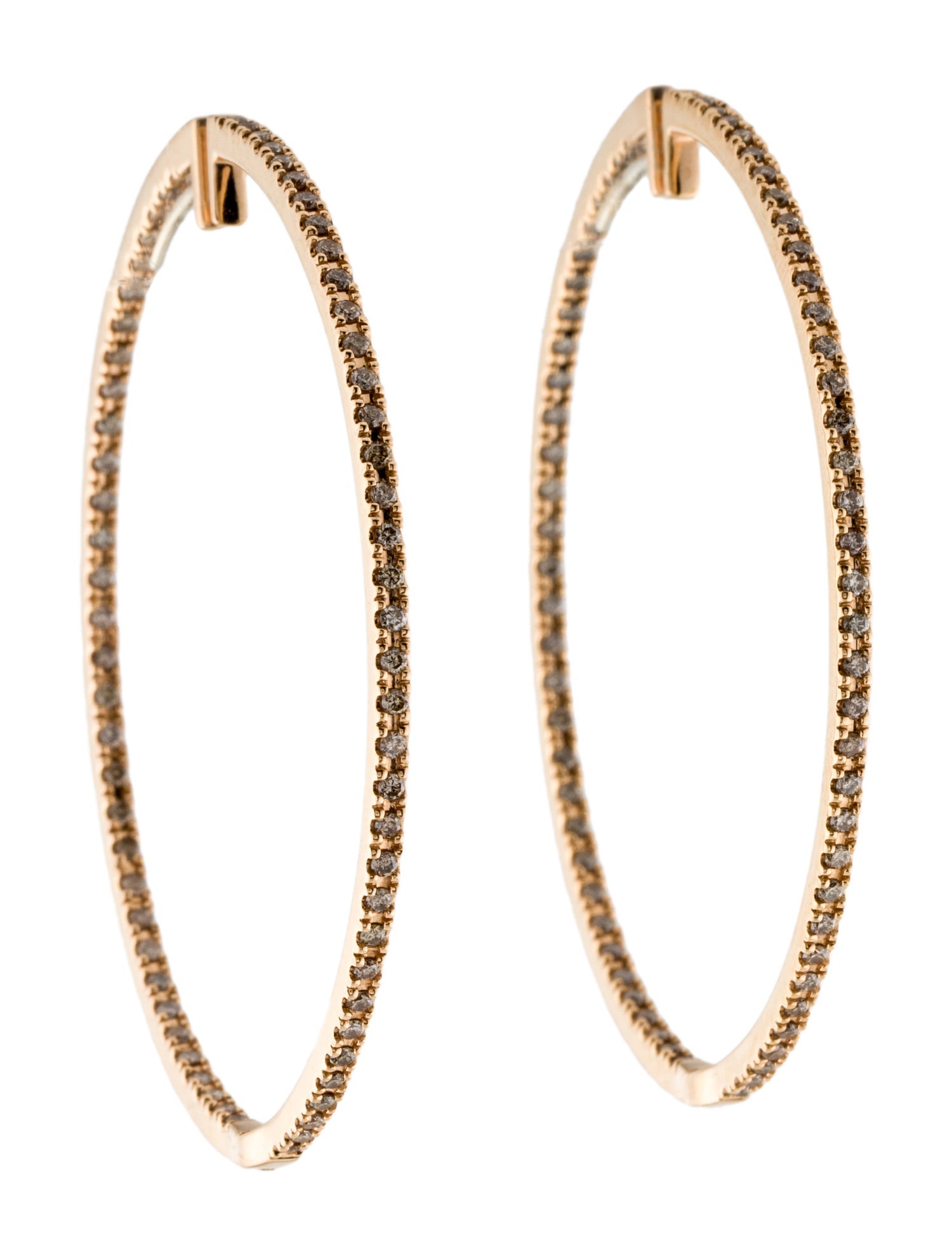 Paul Morelli 18K Diamond Inside-Outside Hoop Earrings