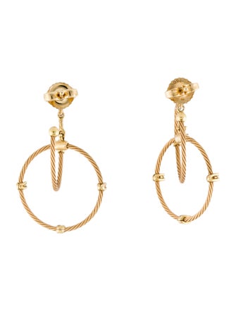 Paul Morelli 18K Diamond Double Unity Rain Chain Earrings