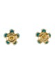 Paul Morelli 18K Turquoise & Ruby Petal Stud Earrings