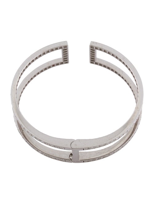 Paul Morelli 18K Diamond Rectangular Pinpoint Cuff Bracelet