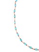 Paul Morelli 18K Turquoise & Ruby Bead Strand Necklace