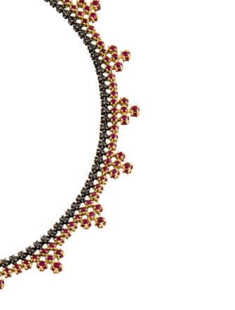 Paul Morelli 18K Ruby & Diamond Choker Necklace