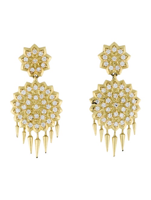 Paul Morelli 18K Diamond Drop Fringed Earrings