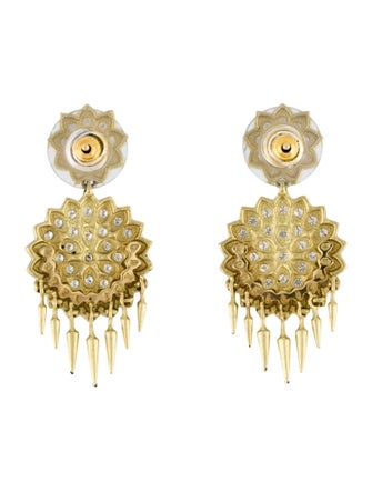 Paul Morelli 18K Diamond Drop Fringed Earrings