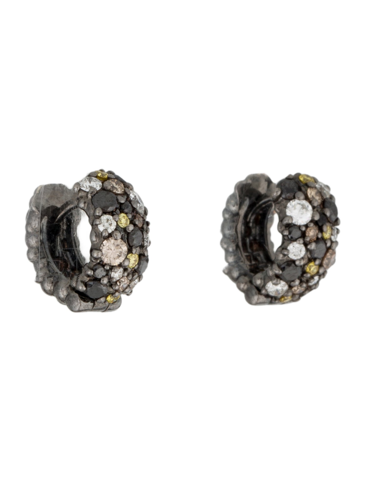 Mejuri Duet Mixed Huggie Hoops - Sterling Silver Huggie