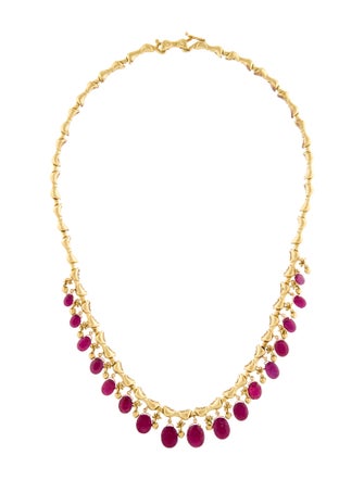 Paul Morelli 18K Ruby & Diamond Necklace