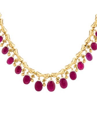 Paul Morelli 18K Ruby & Diamond Necklace