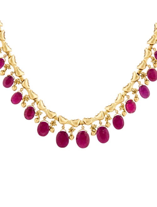 Paul Morelli 18K Ruby & Diamond Necklace