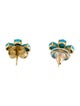 Paul Morelli Ruby & Turquoise Petal Stud Earrings