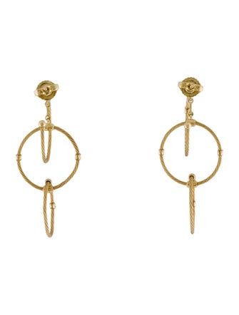 Paul Morelli 18K Diamond Triple Unity Rain Chain Earrings