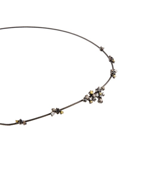 Paul Morelli 18K 1.42ctw Diamond Single Unity Confetti Necklace