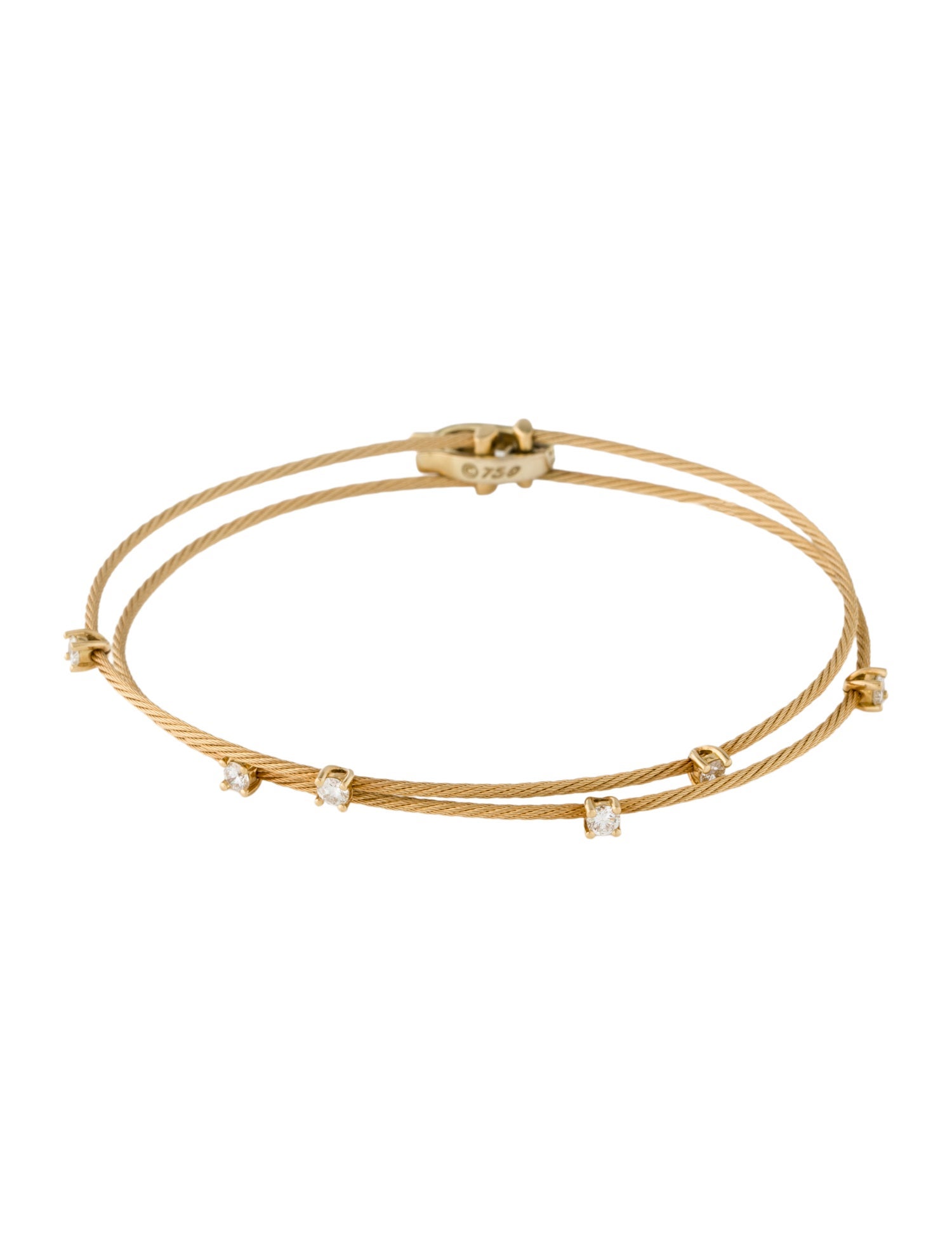 Paul Morelli 18K Diamond Double Unity Bangle Bracelet