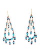 Paul Morelli 18K Turquoise & Ruby Drop Earrings
