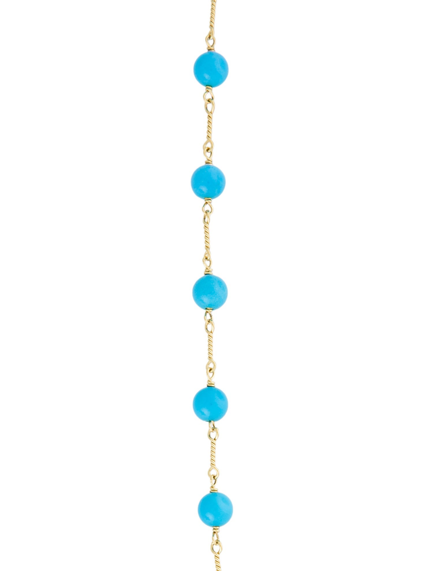 Paul Morelli 18k Turquoise Twist Link Necklace