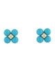 Paul Morelli 18K Turquoise & Diamond Sequence Stud Earrings