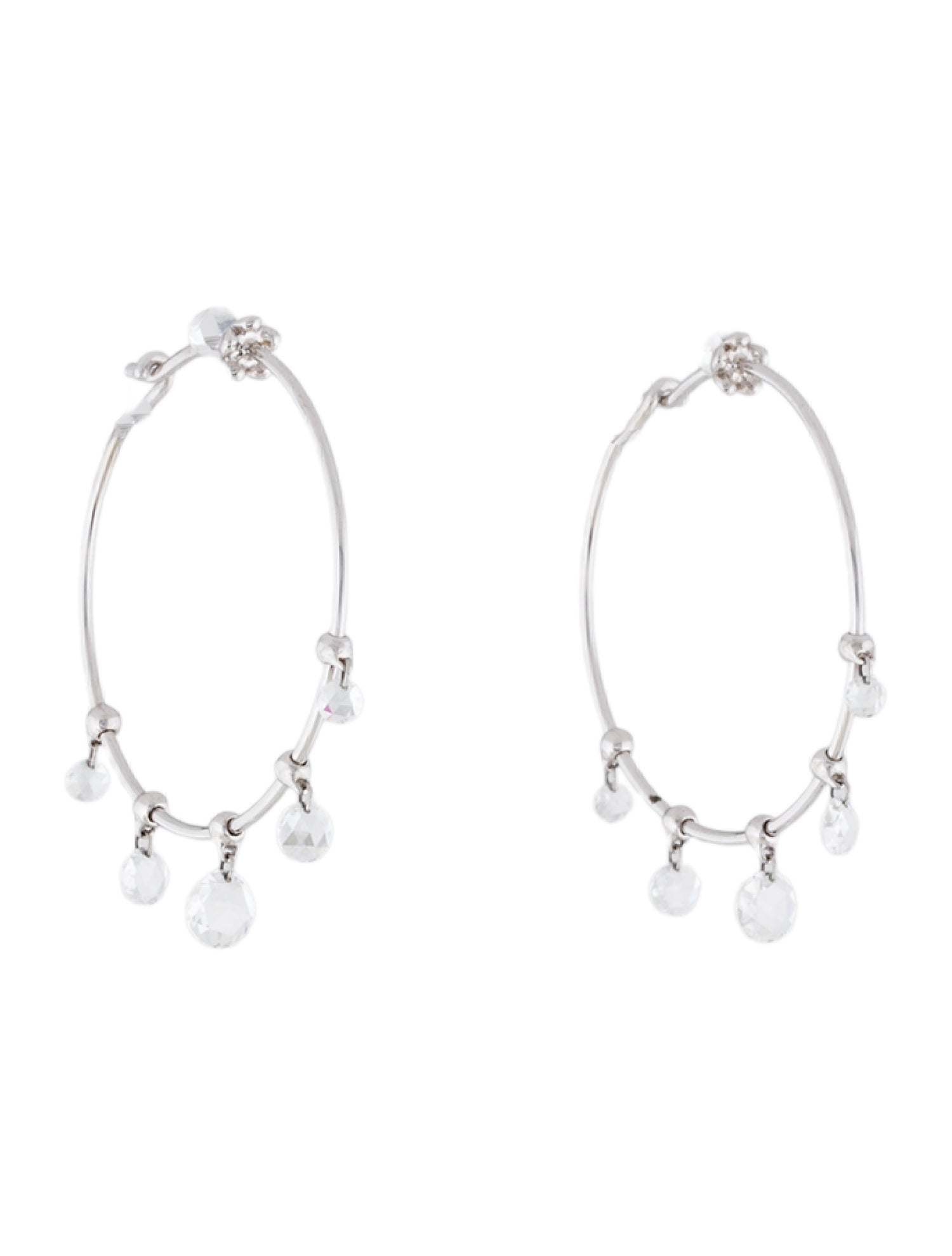 Paul Morelli 18K Diamond Wind Chime Hoop Earrings