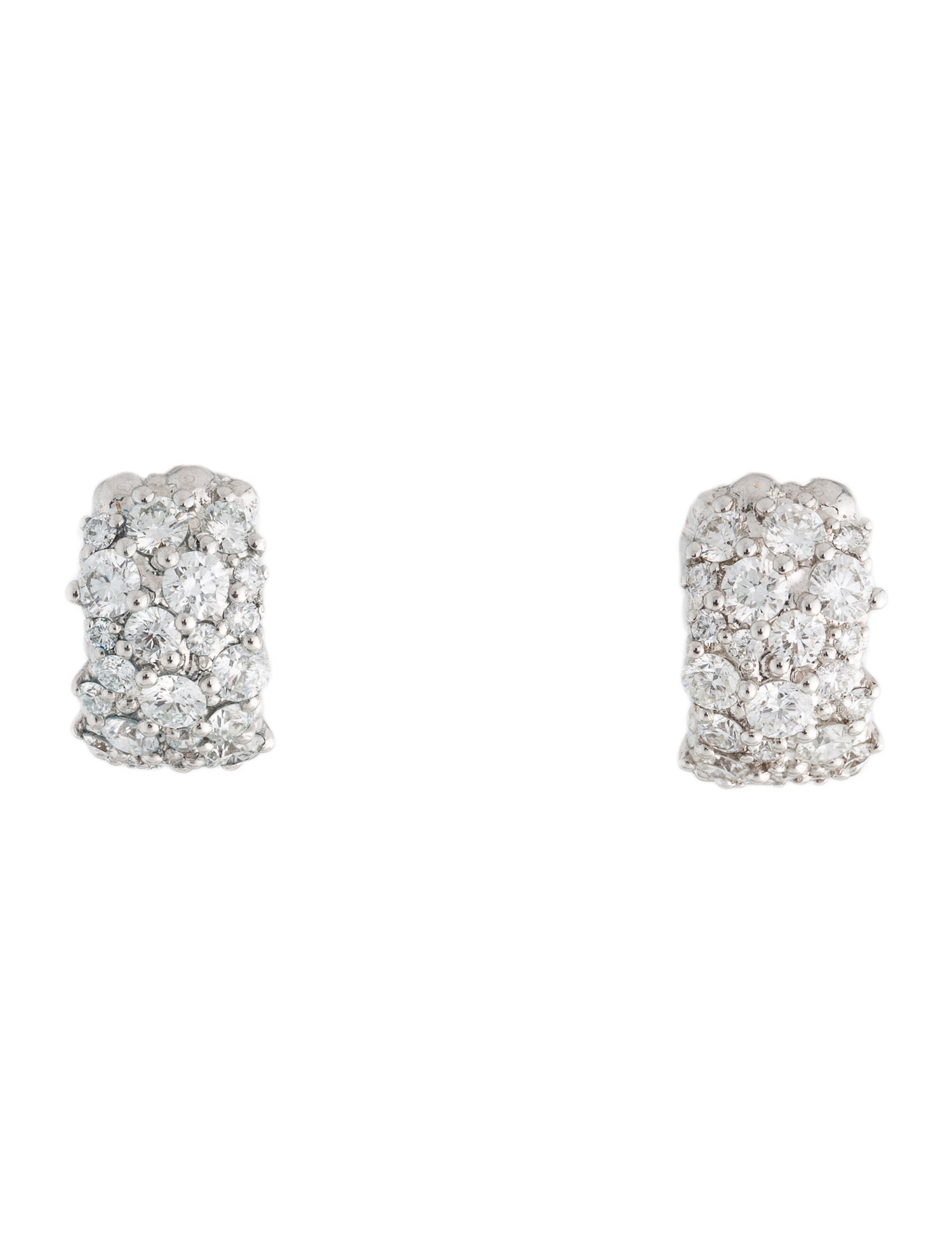 Paul Morelli 18K 2.00ctw Diamond Confetti Huggie Earrings