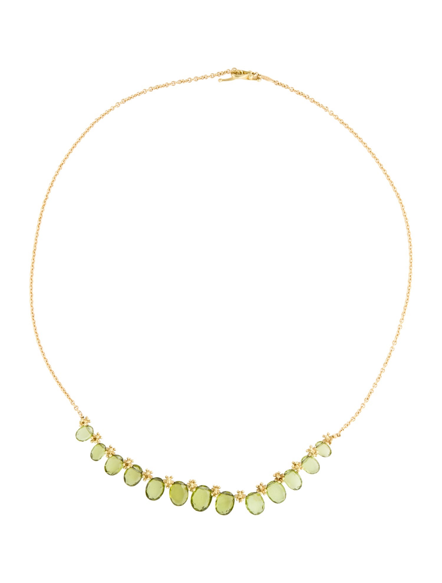 Paul Morelli 18K Peridot Choker Necklace