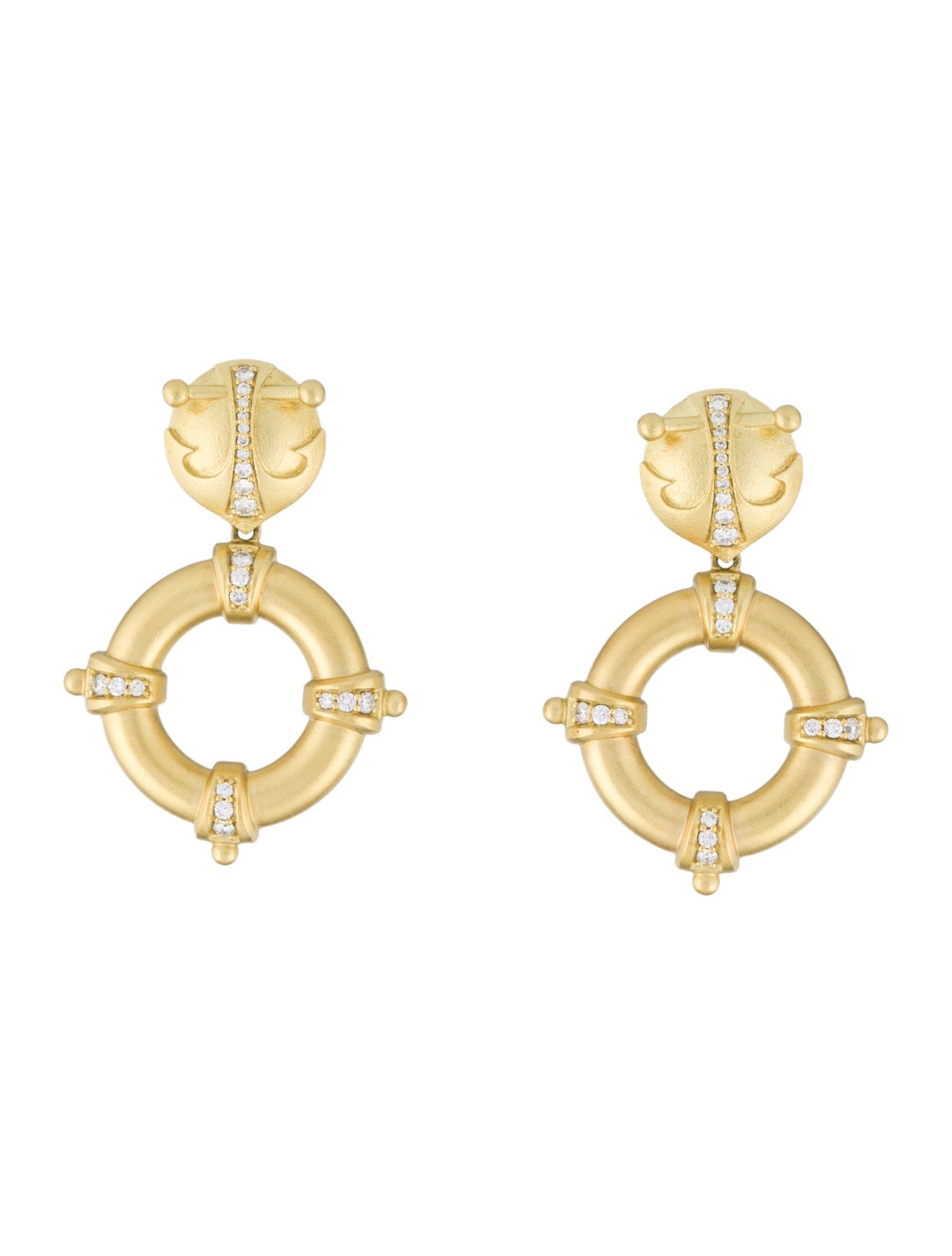 Paul Morelli 18K Diamond Drop Earrings