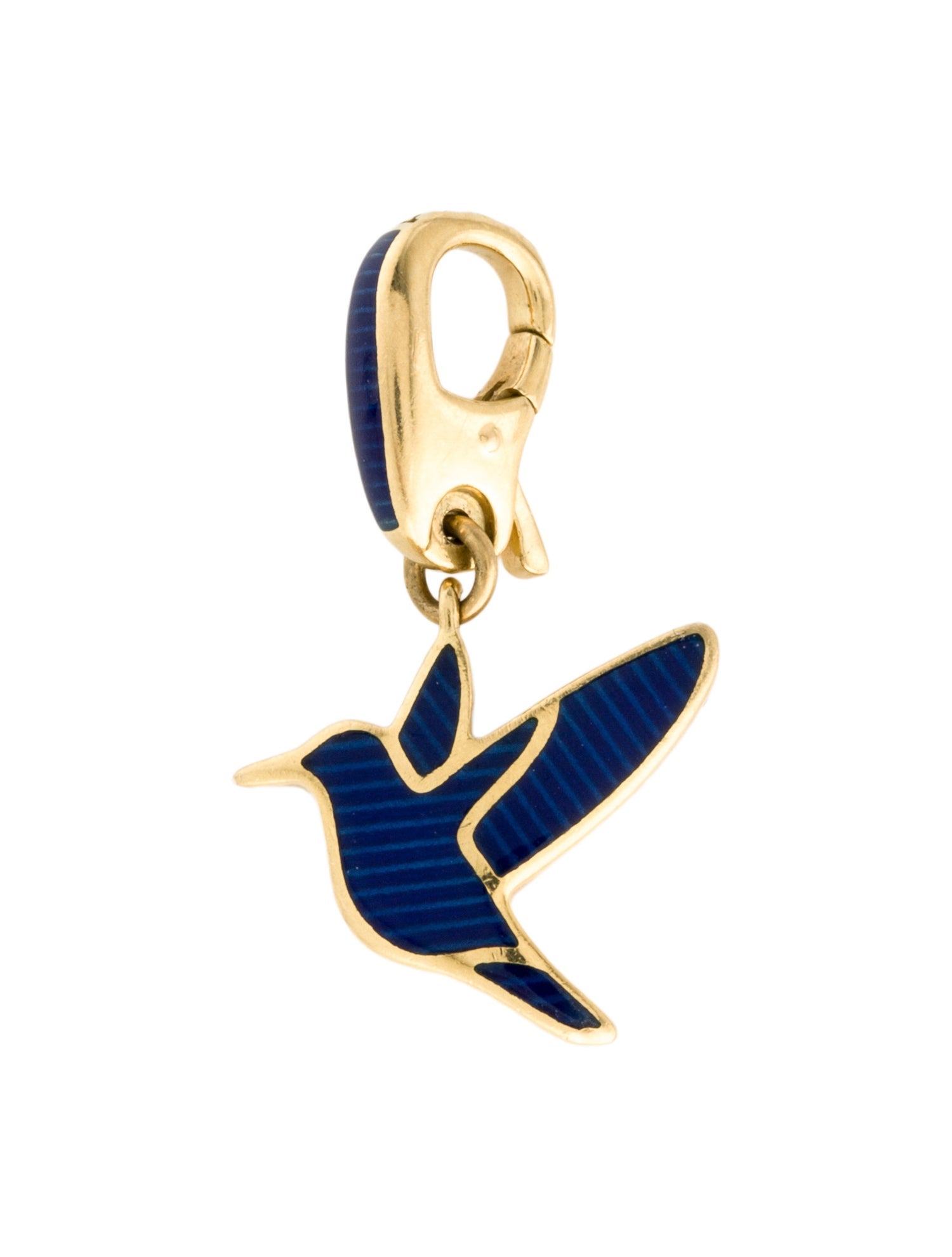 Paul Morelli 18K Enamel Hummingbird Charm
