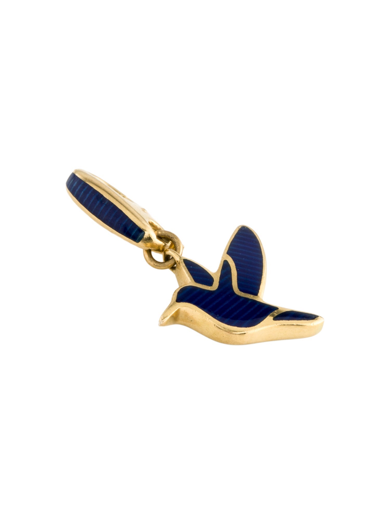 Paul Morelli 18K Enamel Hummingbird Charm