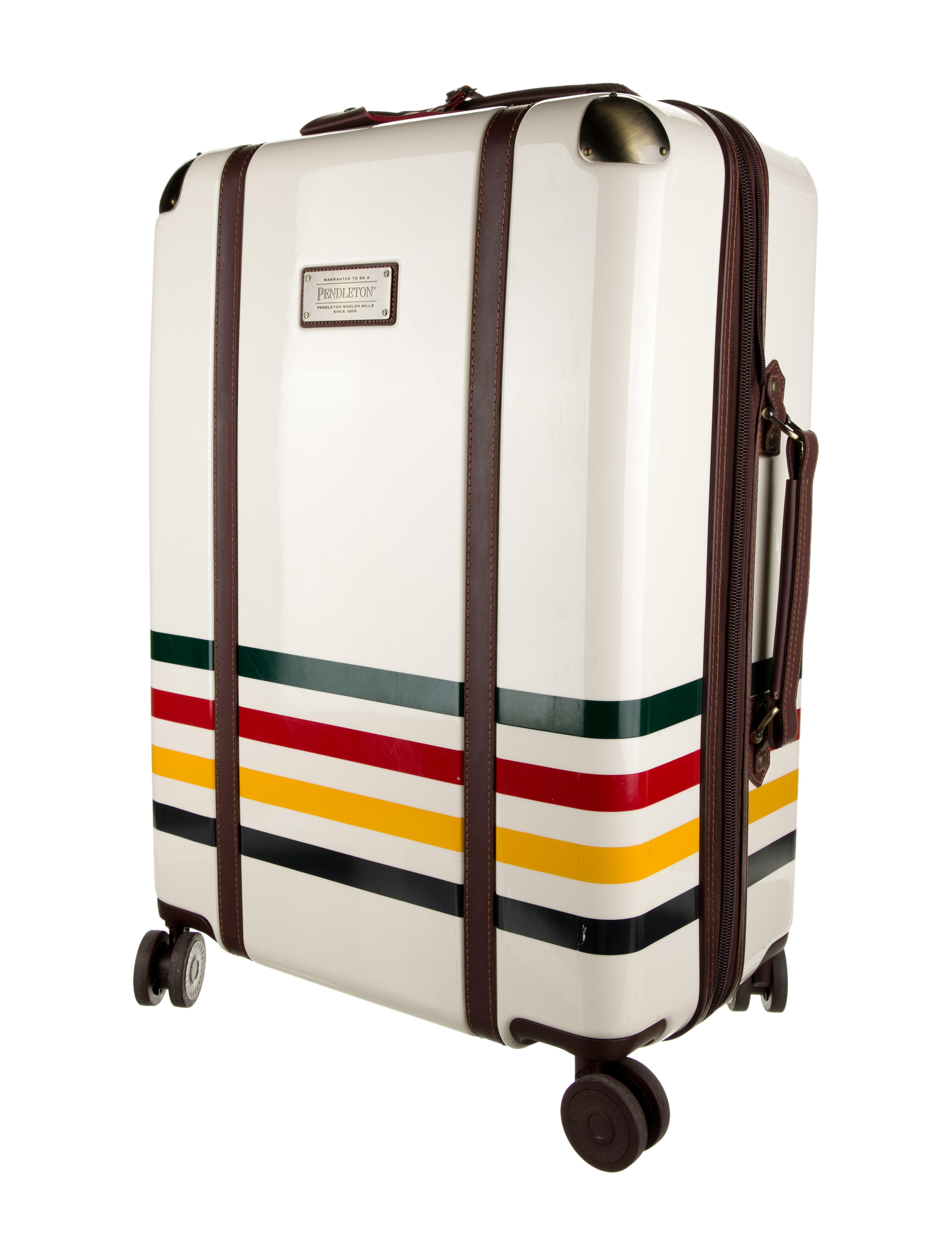Pendleton Leather-Trimmed Suitcase