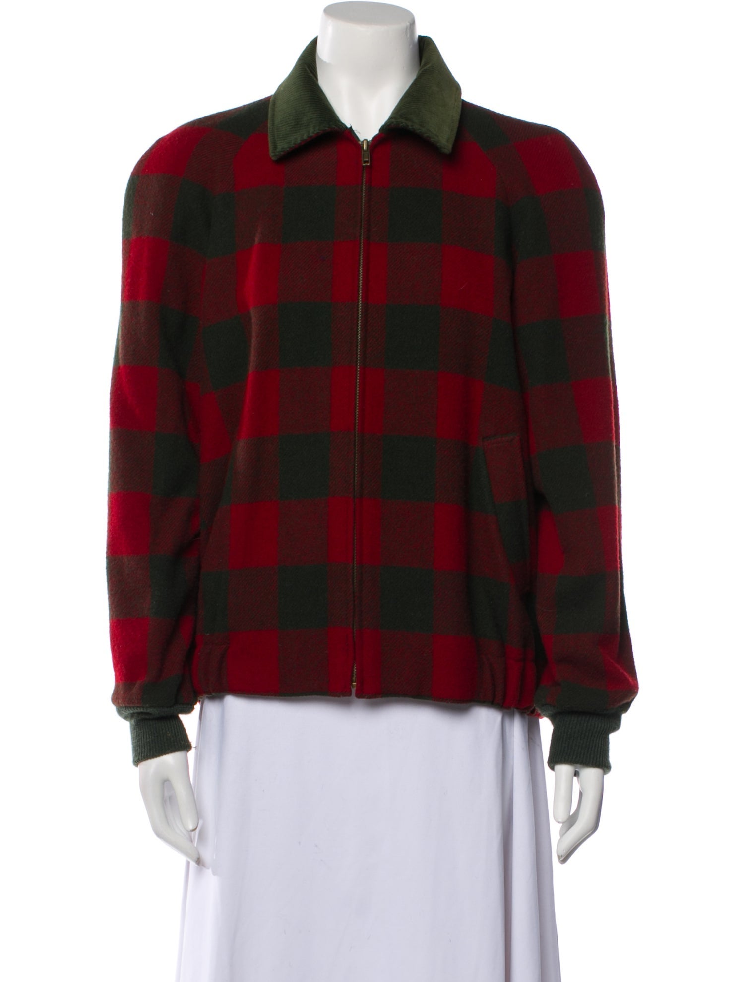 Pendleton Virgin Wool Plaid Print Jacket