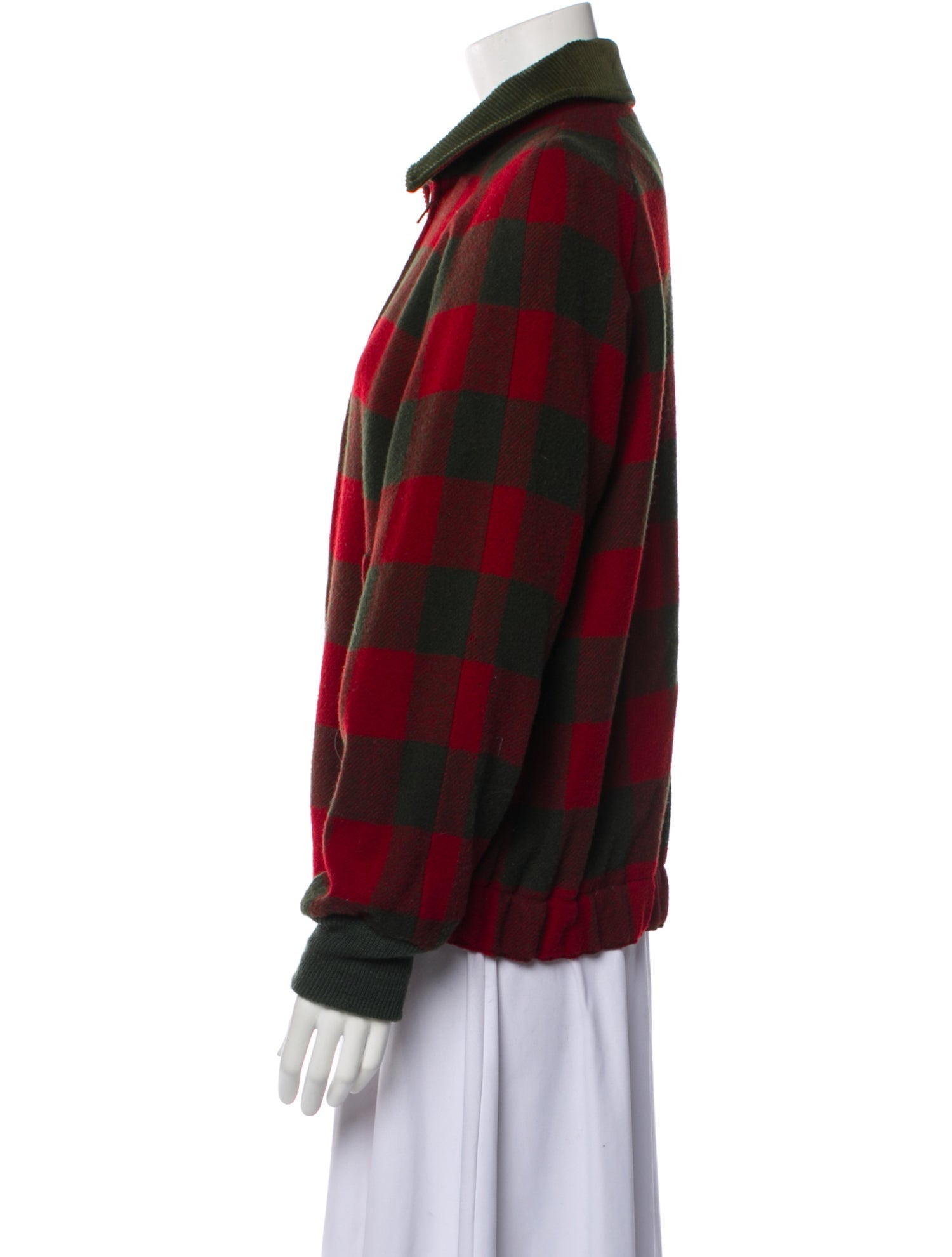 Pendleton Virgin Wool Plaid Print Jacket