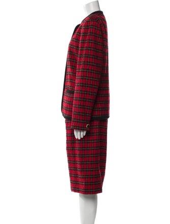 Pendleton Virgin Wool Plaid Print Skirt Set