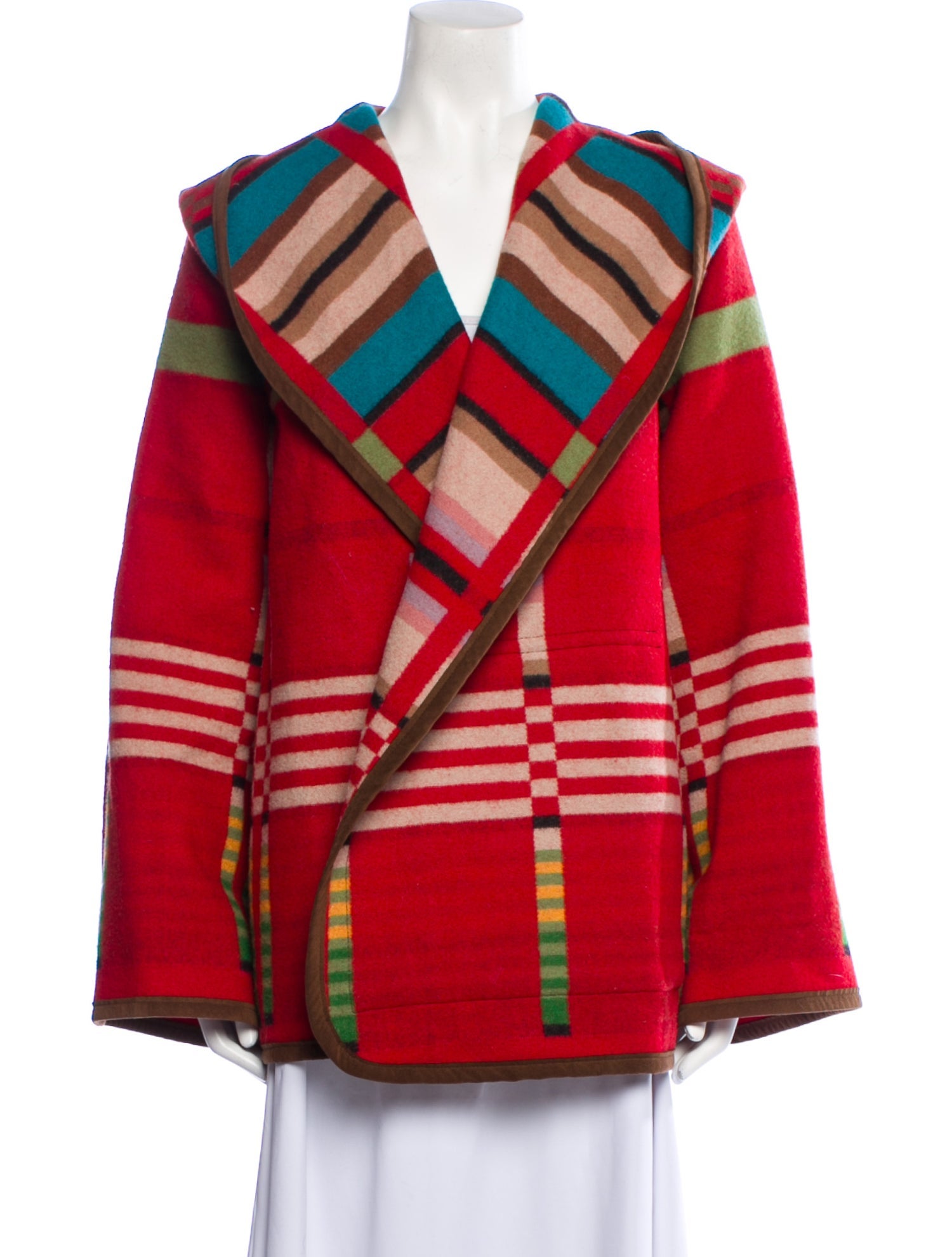 Pendleton Virgin Wool Plaid Print Coat