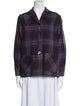 Pendleton Virgin Wool Plaid Print Blazer