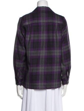 Pendleton Virgin Wool Plaid Print Blazer