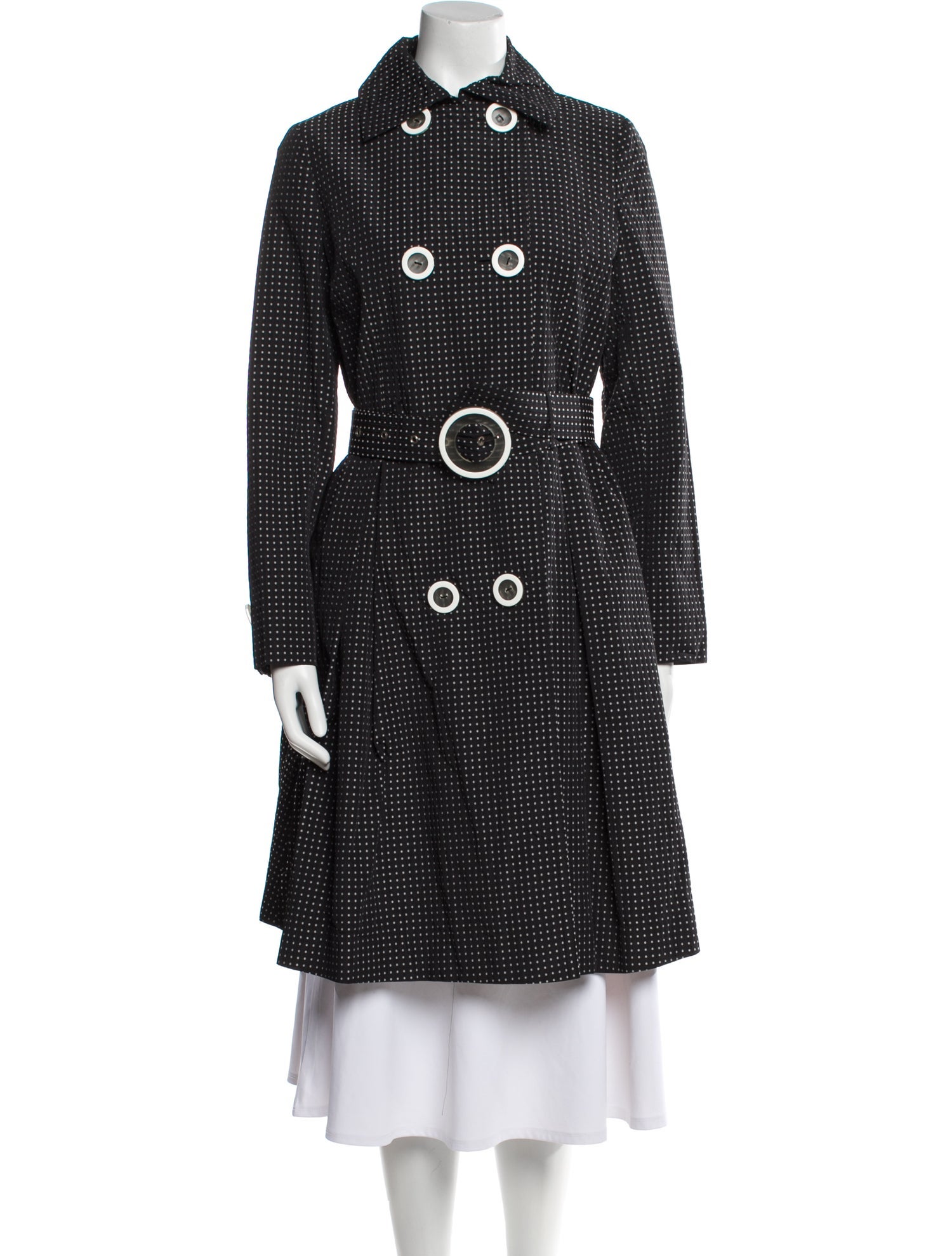 Pendleton Polka Dot Print Trench Coat