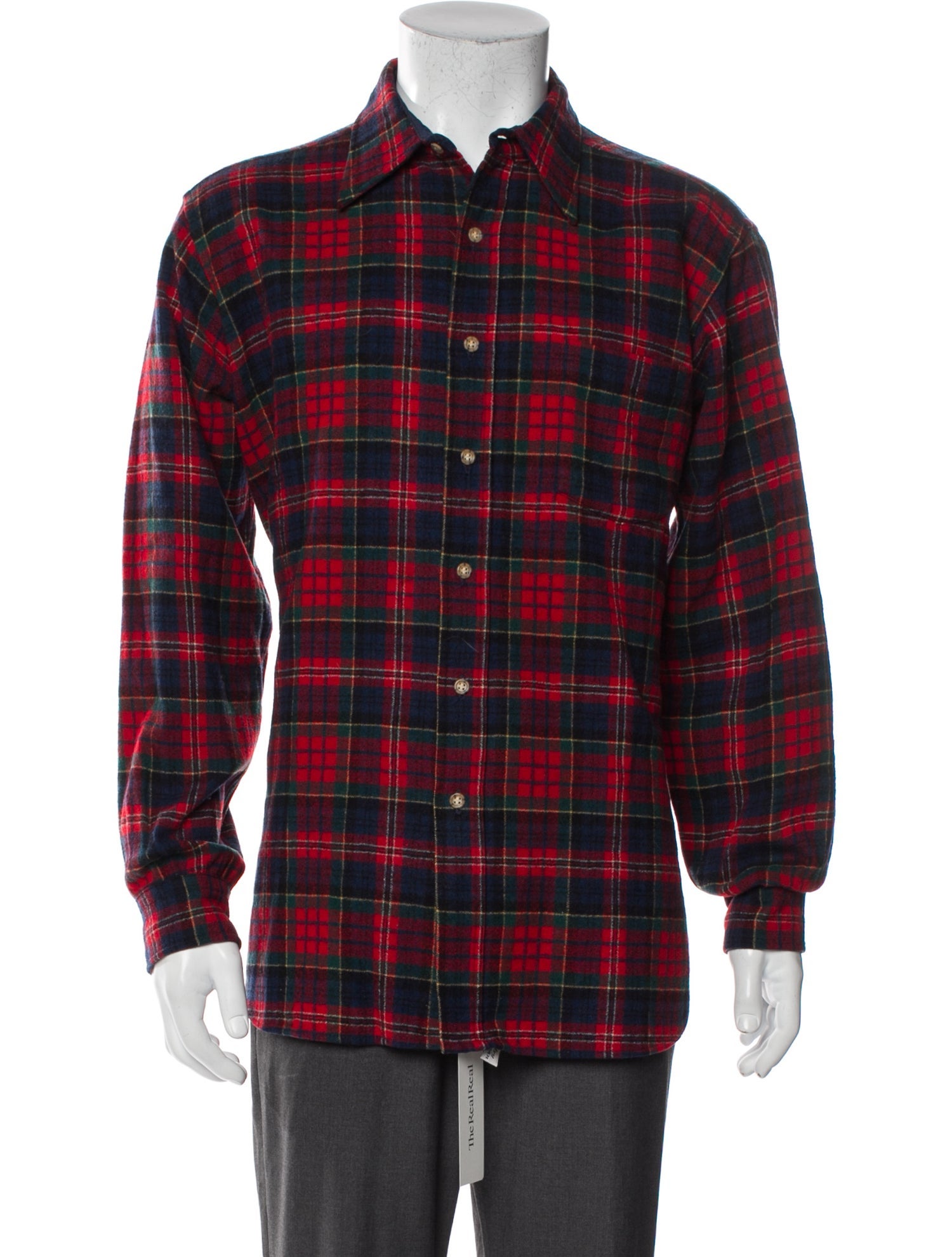 Pendleton Virgin Wool Plaid Print Trucker Jacket