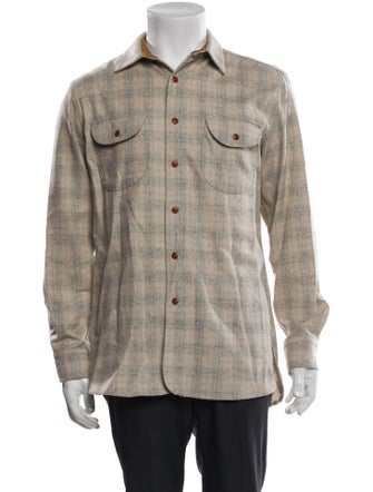 Pendleton Plaid Print Trucker Jacket