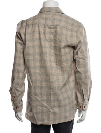 Pendleton Plaid Print Trucker Jacket