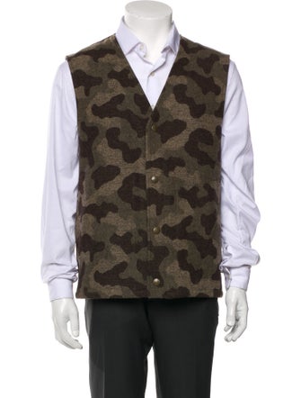 Pendleton Virgin Wool Camouflage Print Vest