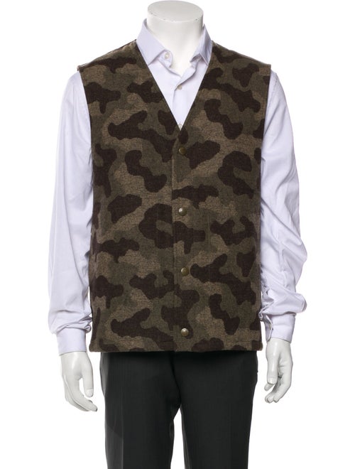 Pendleton Virgin Wool Camouflage Print Vest