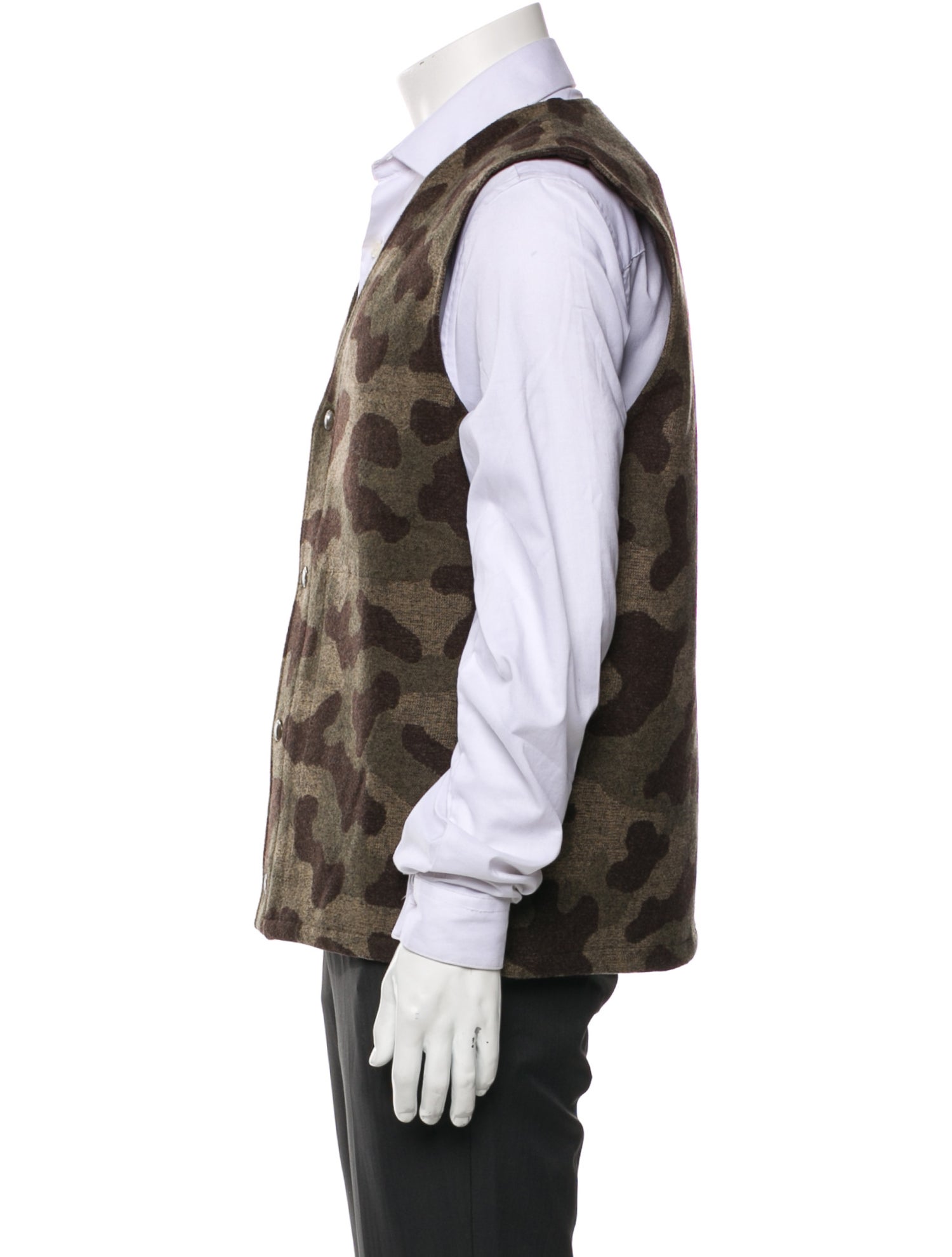 Pendleton Virgin Wool Camouflage Print Vest