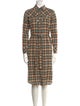 Pendleton Plaid Print Knee-Length Dress