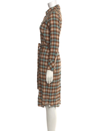 Pendleton Plaid Print Knee-Length Dress