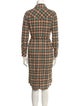 Pendleton Plaid Print Knee-Length Dress