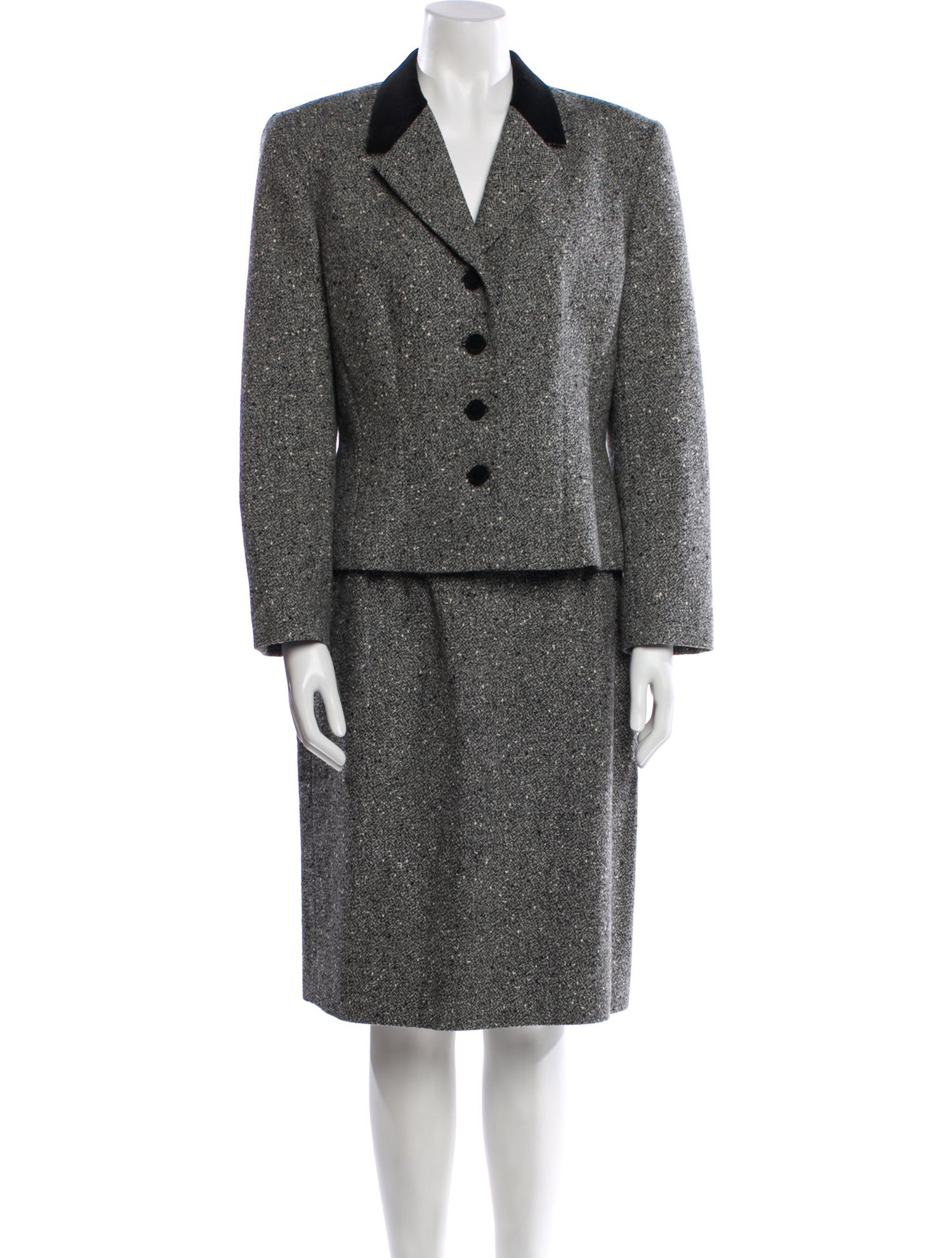 Pendleton Wool Tweed Pattern Skirt Suit