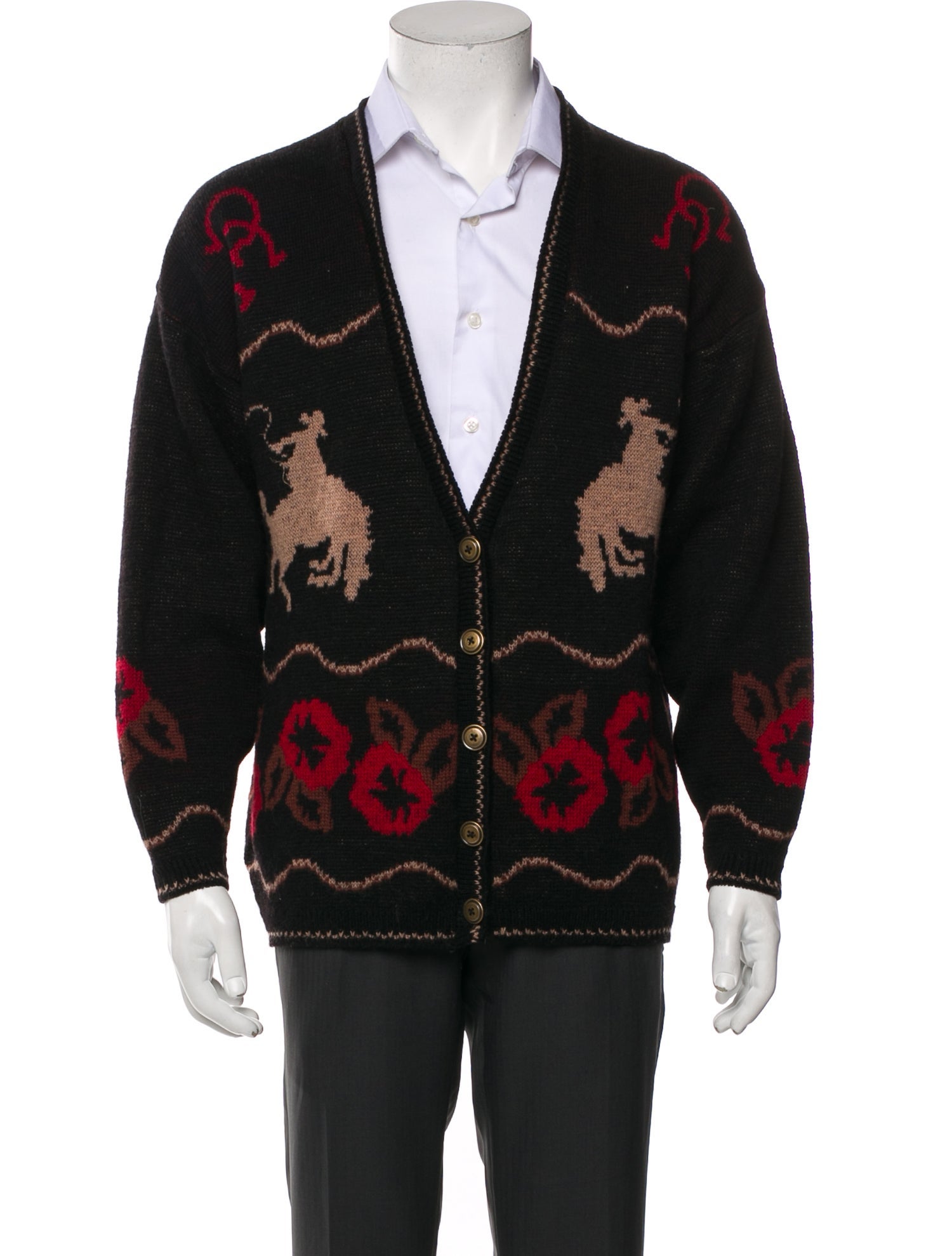 Pendleton Virgin Wool Printed Cardigan