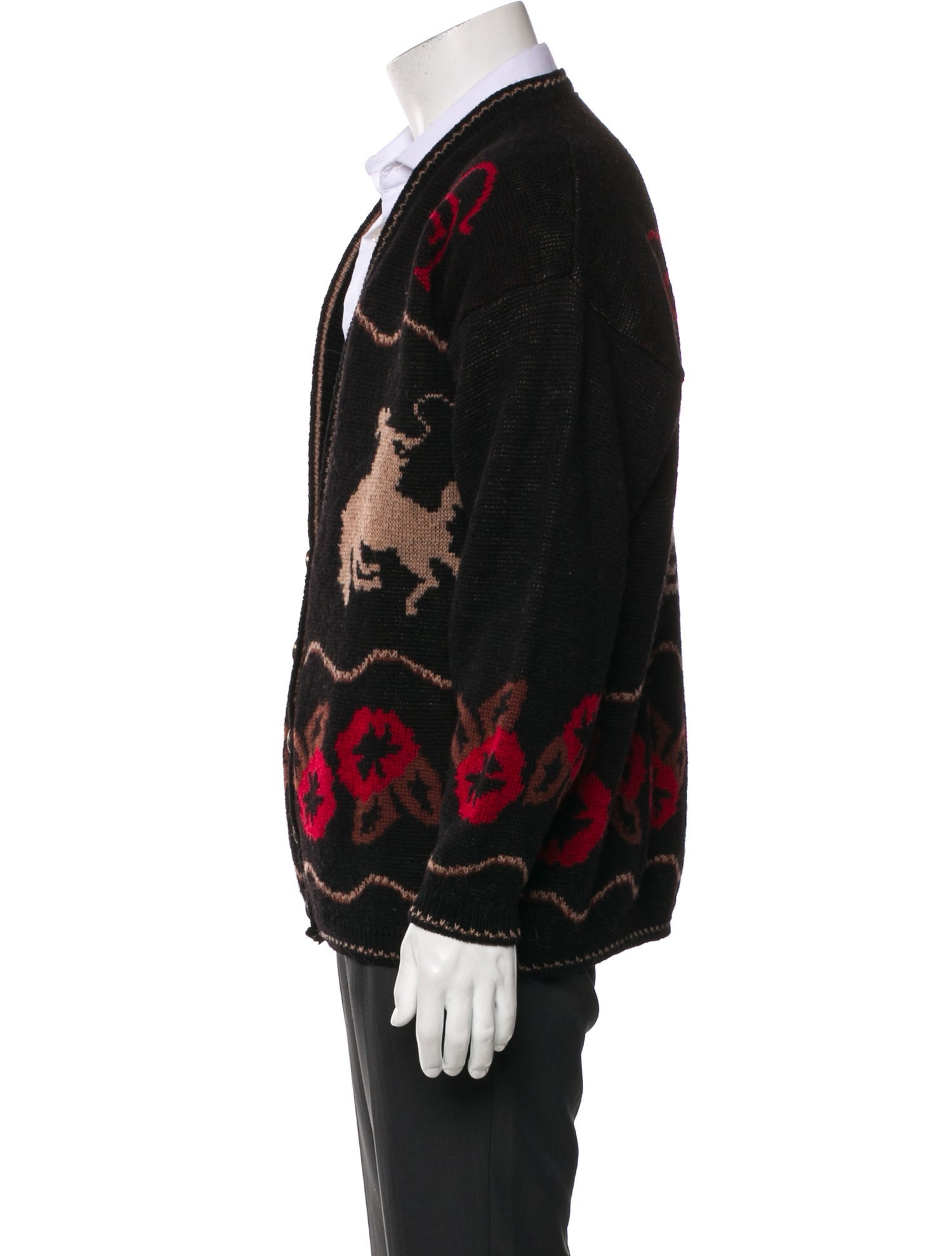 Pendleton Virgin Wool Printed Cardigan