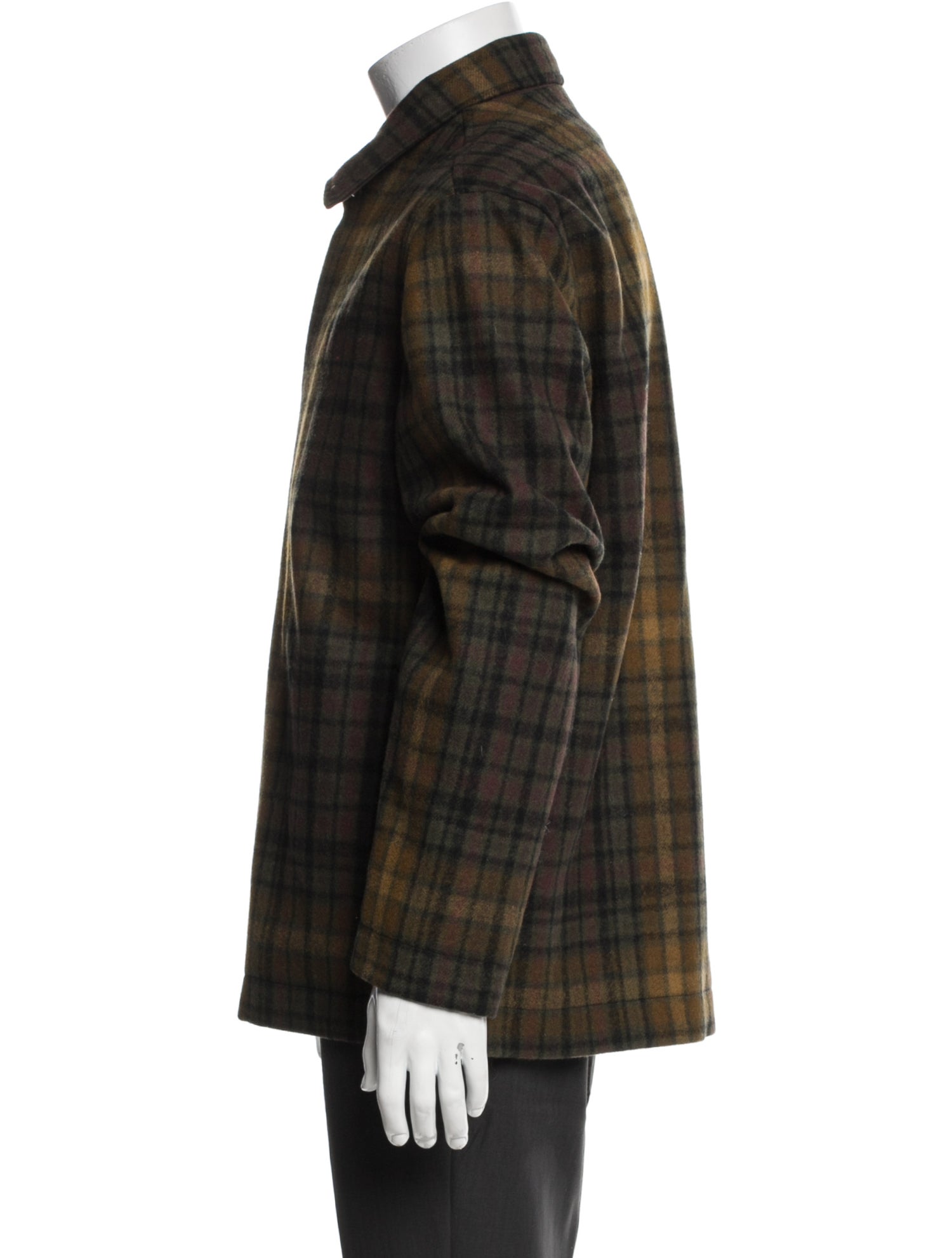 Pendleton Virgin Wool Plaid Print Trucker Jacket