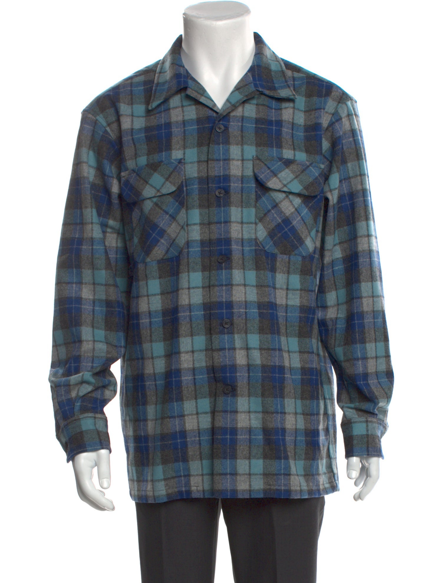 Pendleton Virgin Wool Plaid Print Shirt w/ Tags