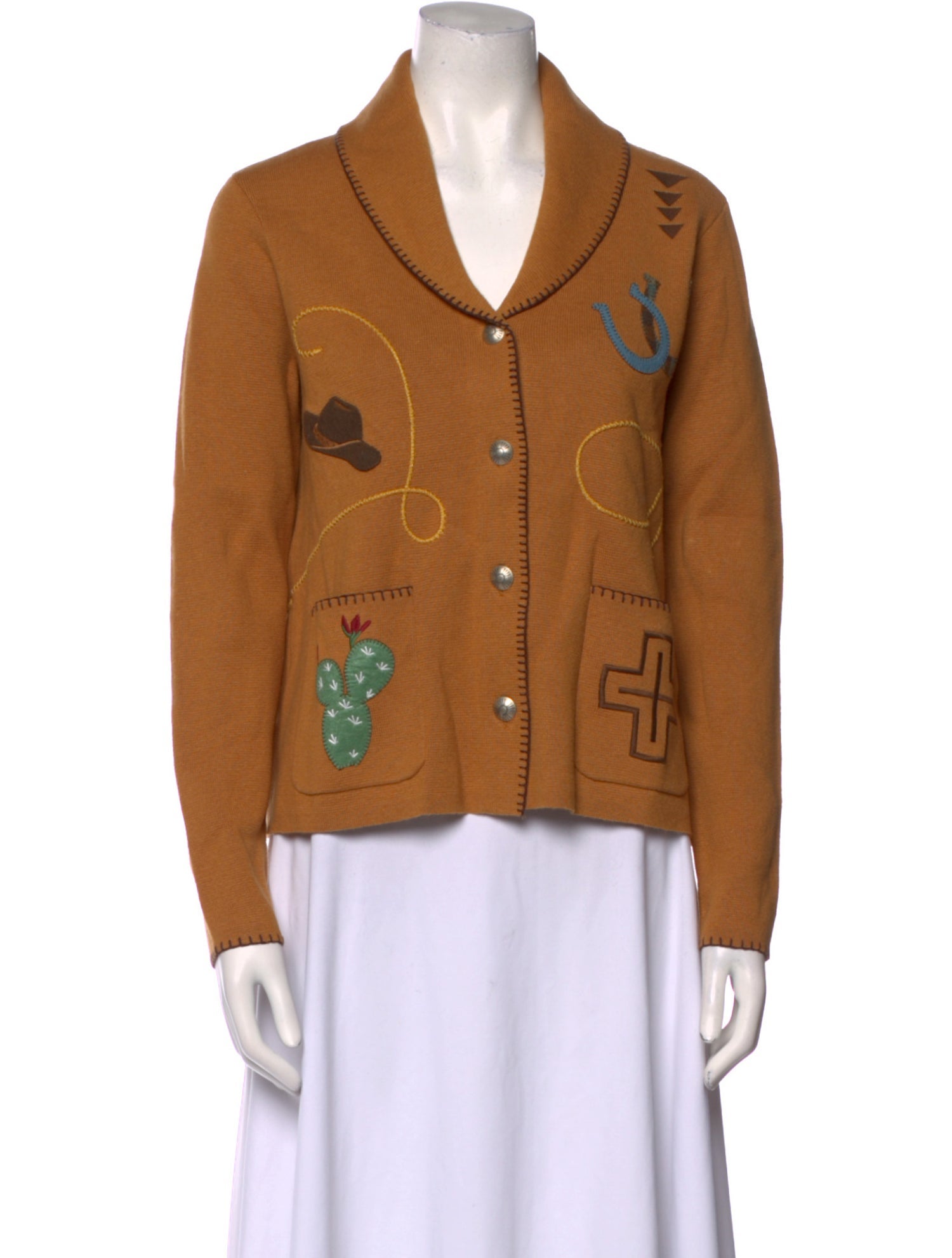 Pendleton Printed V-Neck Sweater w/ Tags