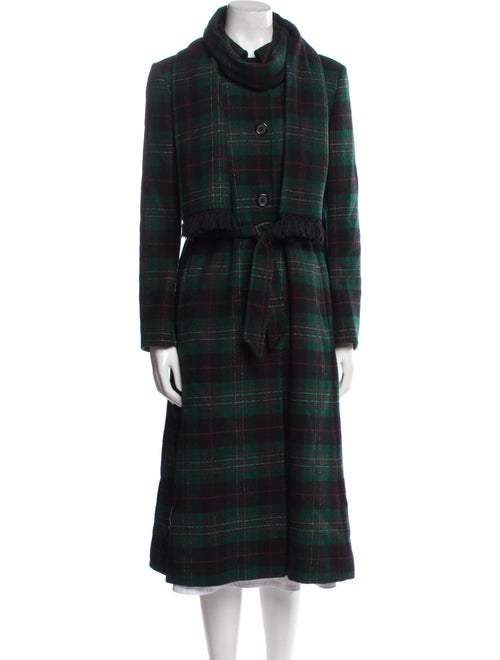 Pendleton Wool Plaid Print Peacoat